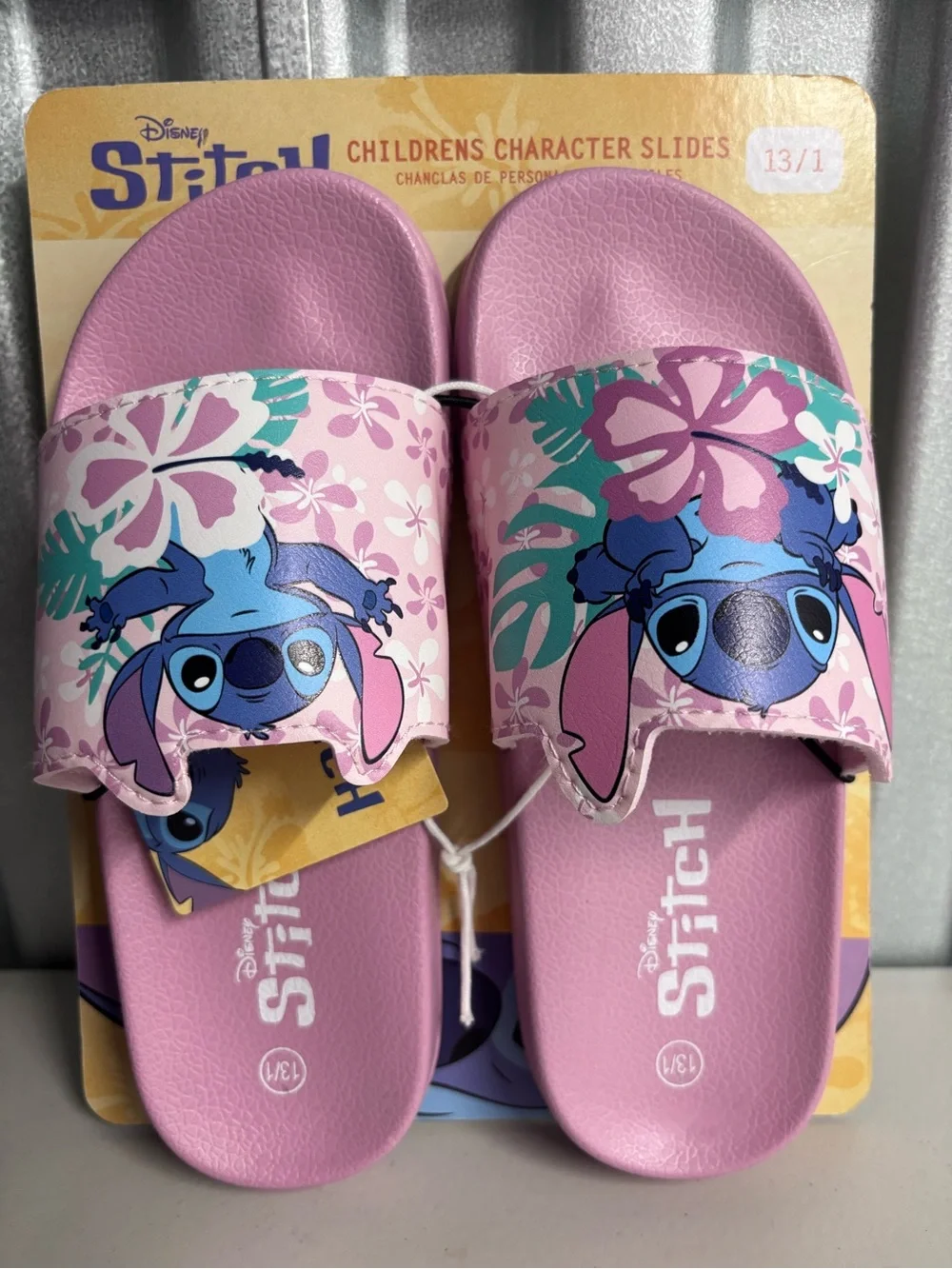 Disney Stitch Pink Kids' Slide Sandals